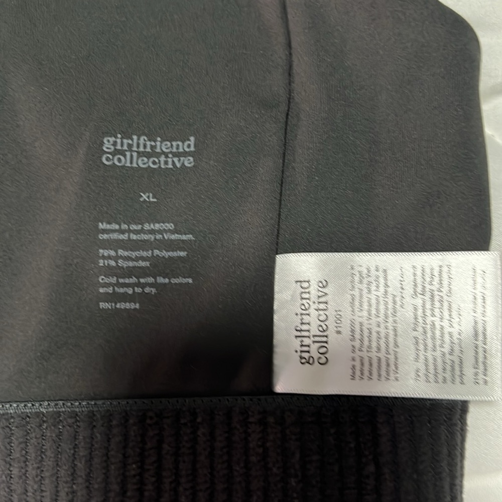 Girlfriend Collective Topanga Halter Bra - Size XL - Picture 3 of 4